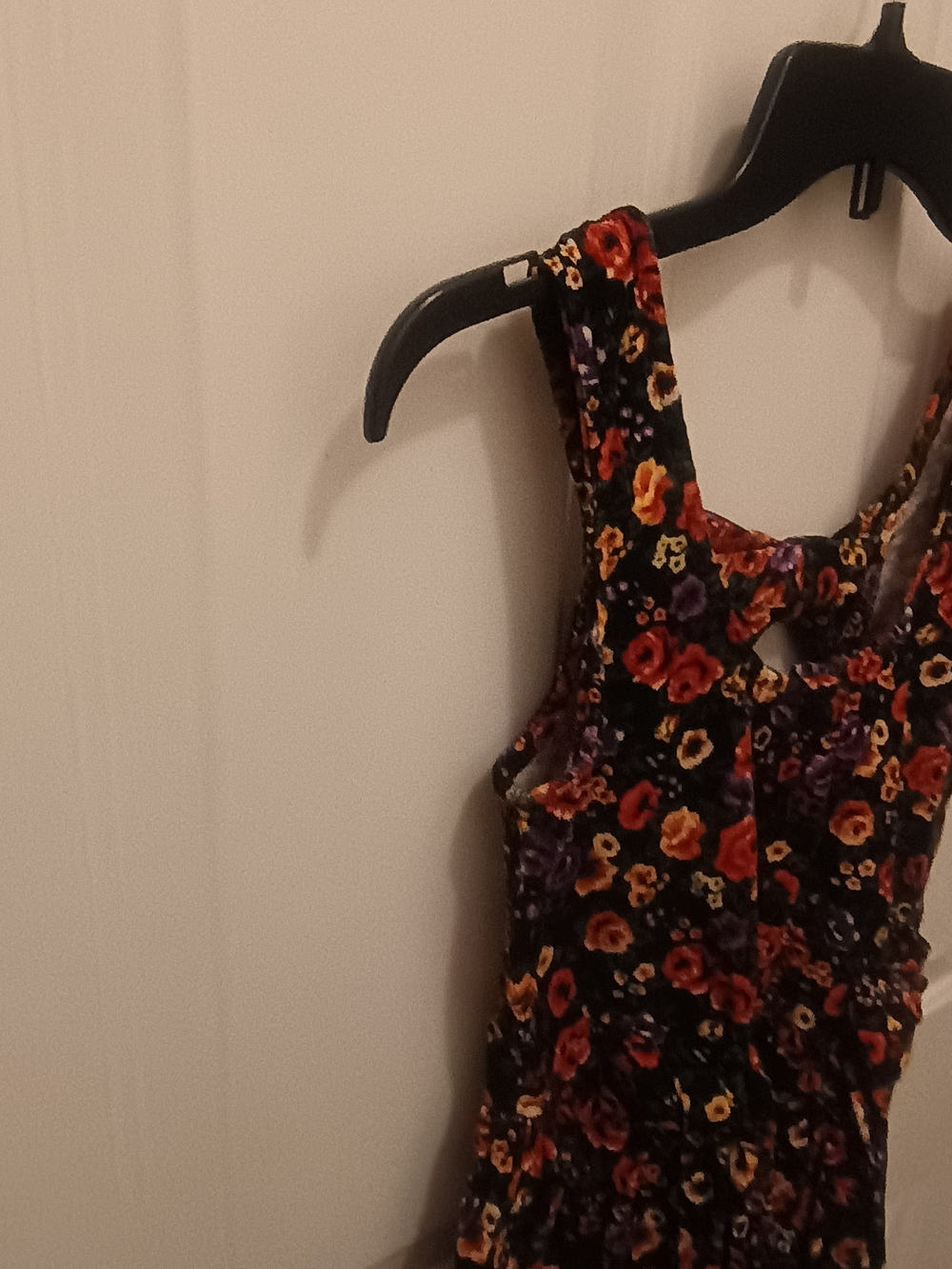 Christie Brooks Floral Print Velvet Colorful Sleepless Dress Girl Size S(7/8) - Picture 6 of 10